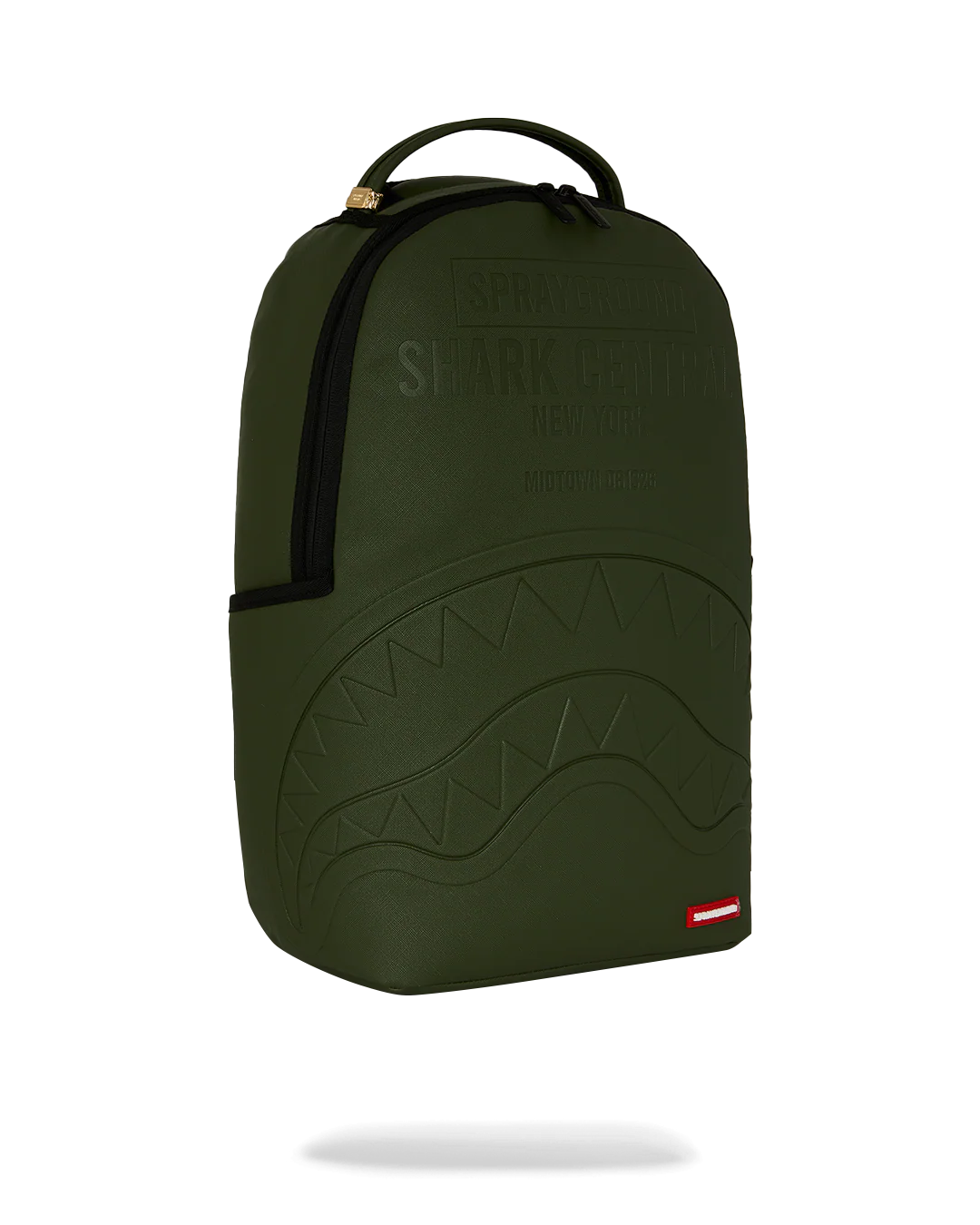 SprayGround Shark Central Embossed Green Dlxsv Backpack