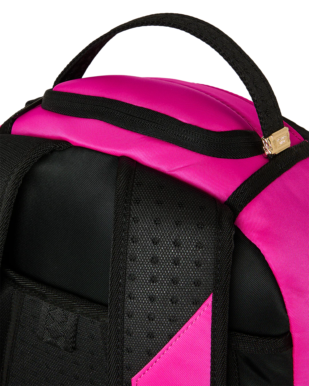 SprayGround Shark Central White Stencil Shark Pink Dlxsv Backpack