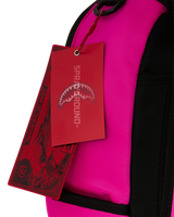 SprayGround Shark Central White Stencil Shark Pink Dlxsv Backpack