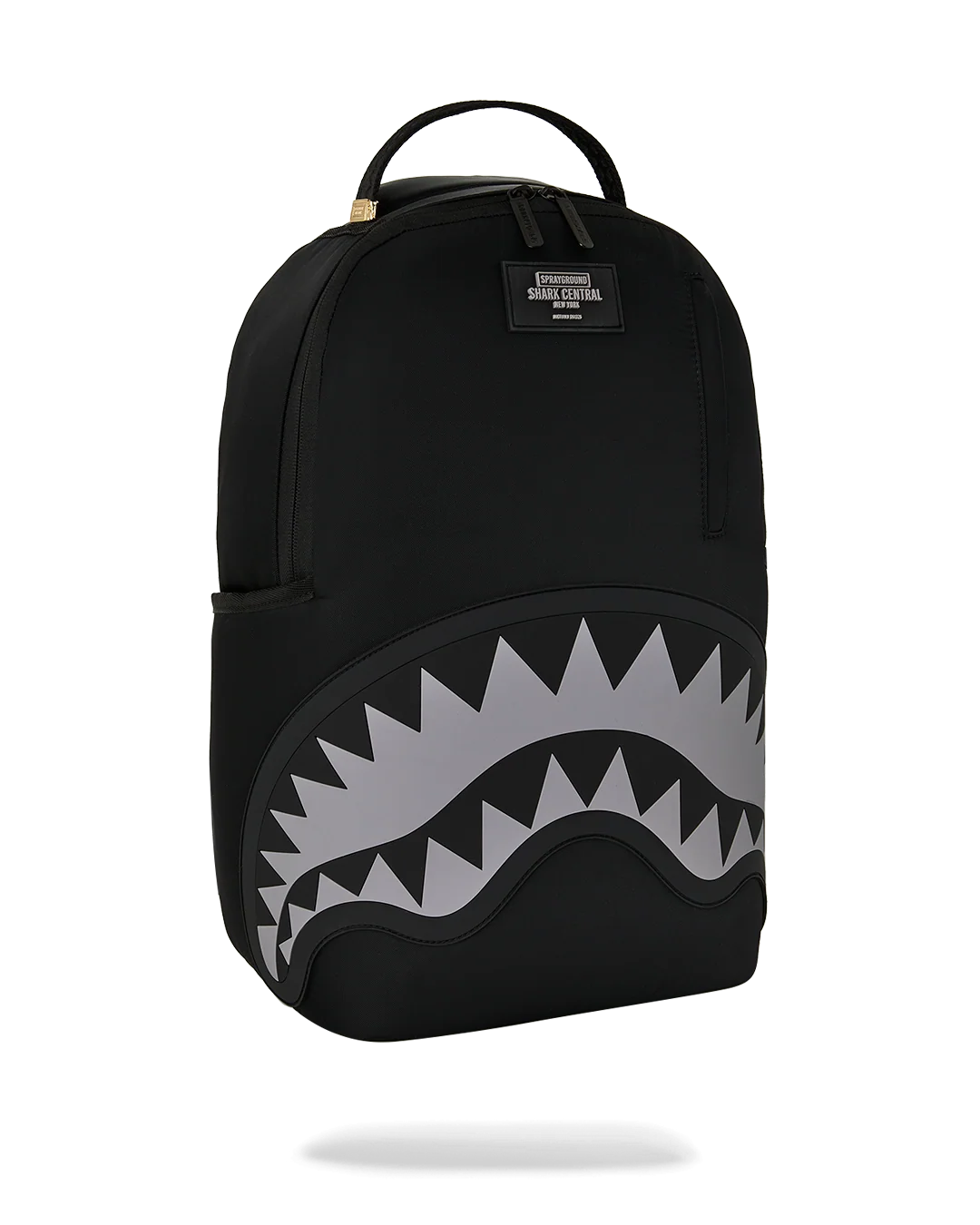 SprayGround Shark Central Black Nylon Grey Dlxs Backpack