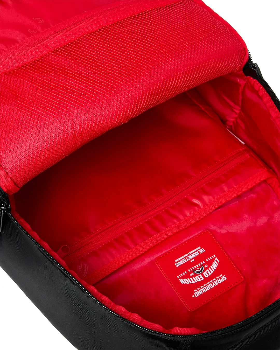 SprayGround Shark Central Black Nylon Grey Dlxs Backpack
