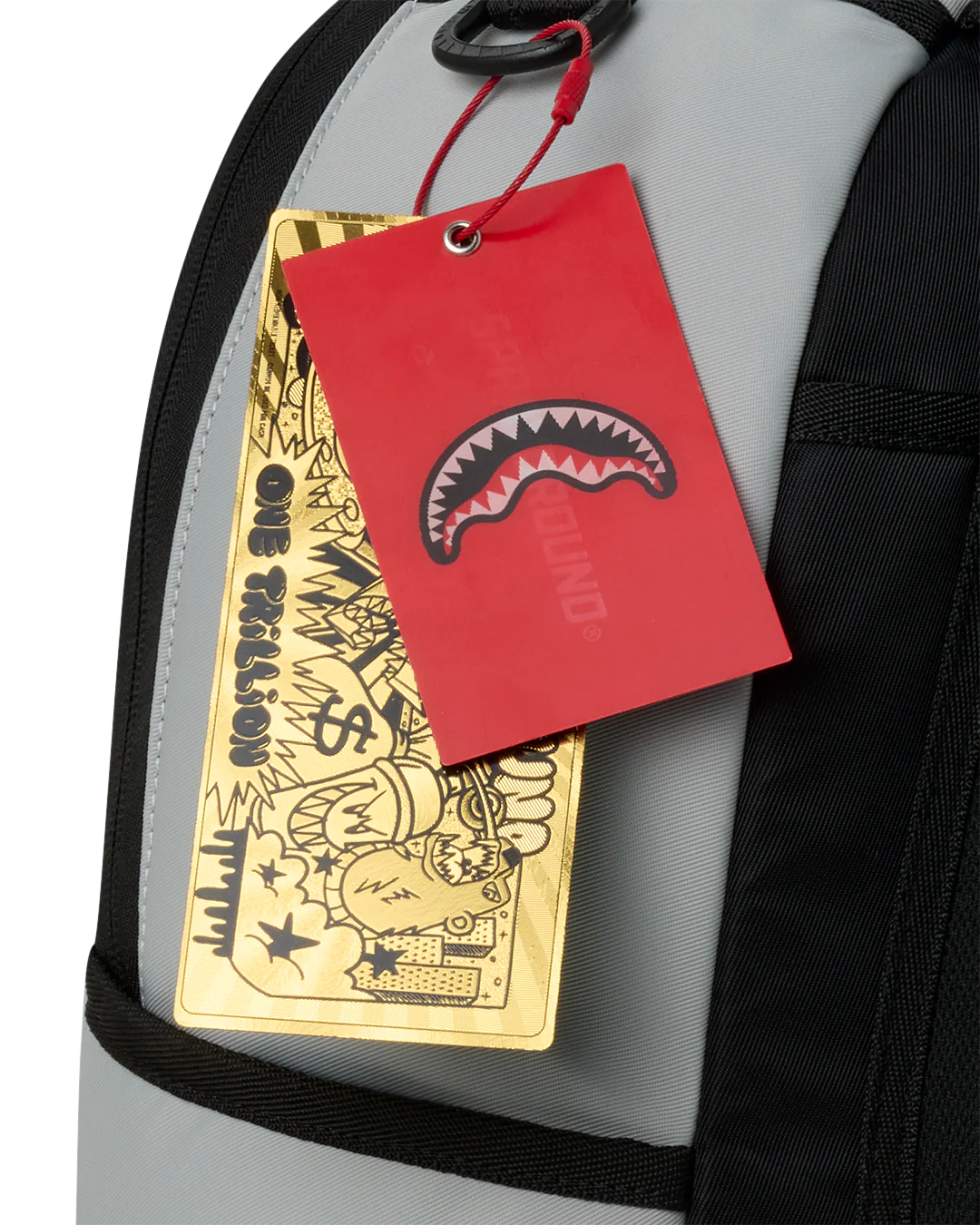 SprayGround Shark Central Tonal Grey Nylon Dlxs Backpack