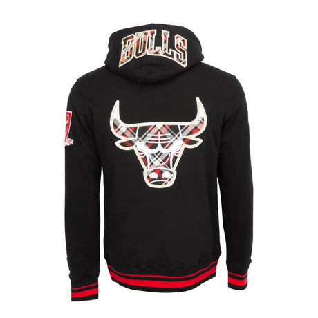 Pro Standard Chicago Bulls Prep Rib Hoodie - Black Red