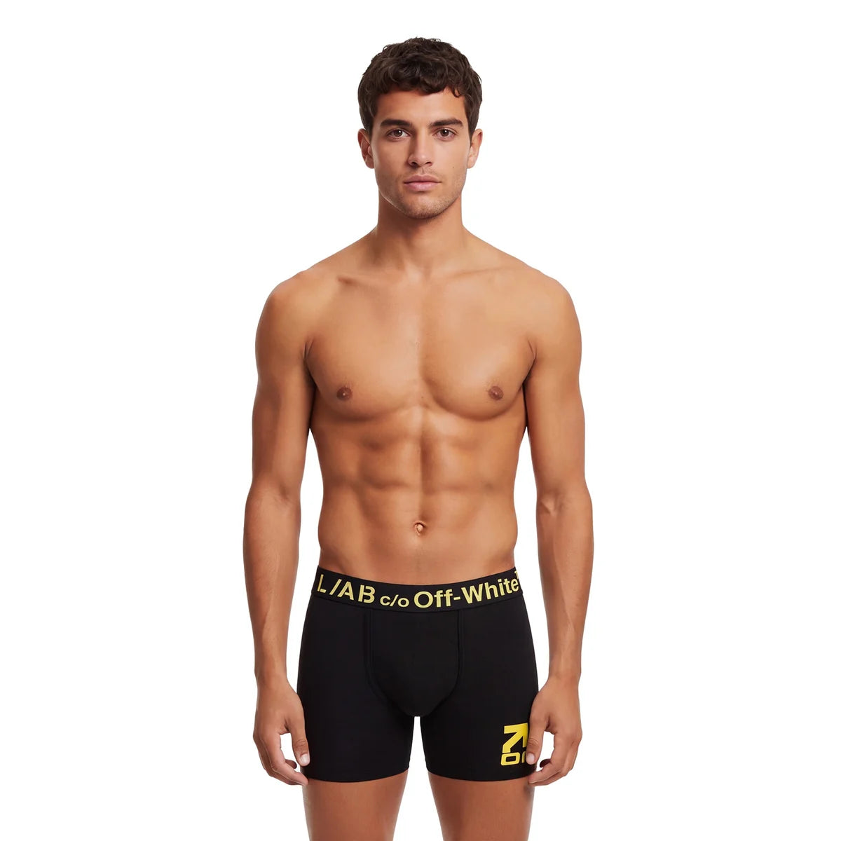 L/AB CO Off-White Horizontal Repeat Clamp Diags AOP Boxer