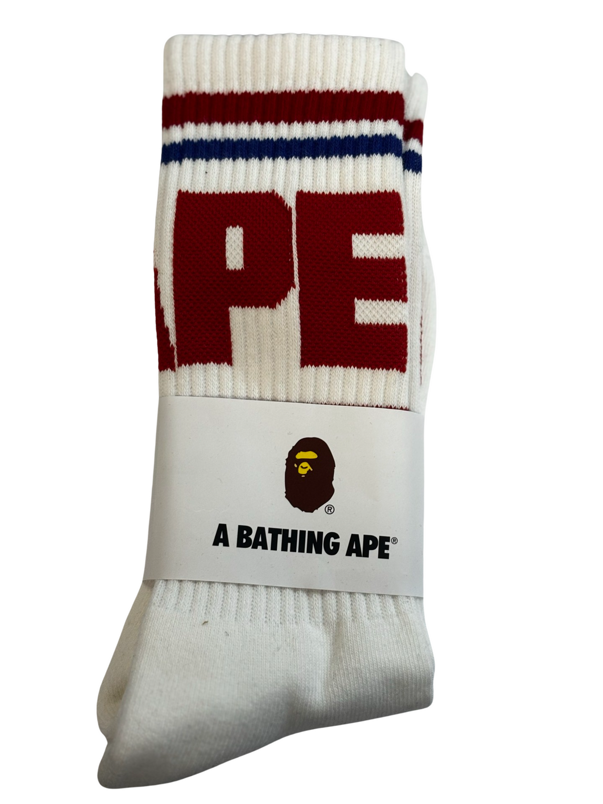Bape Red And Navy socks