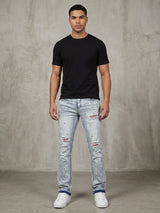 Denim City Rip N Repair Stacked Jeans Multi Colors