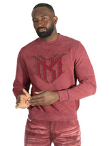 Makobi Sweatshirt | M4241 Lorenzino Crewneck - Burgundy