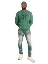 Makobi Sweatshirt | M4241 Lorenzino Crewneck - Green