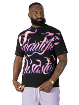 Makobi Jersey Shirt | M391 Beautiful Disaster Boxed Tee - Black