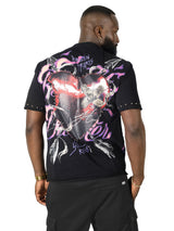 Makobi Jersey Shirt | M391 Beautiful Disaster Boxed Tee - Black