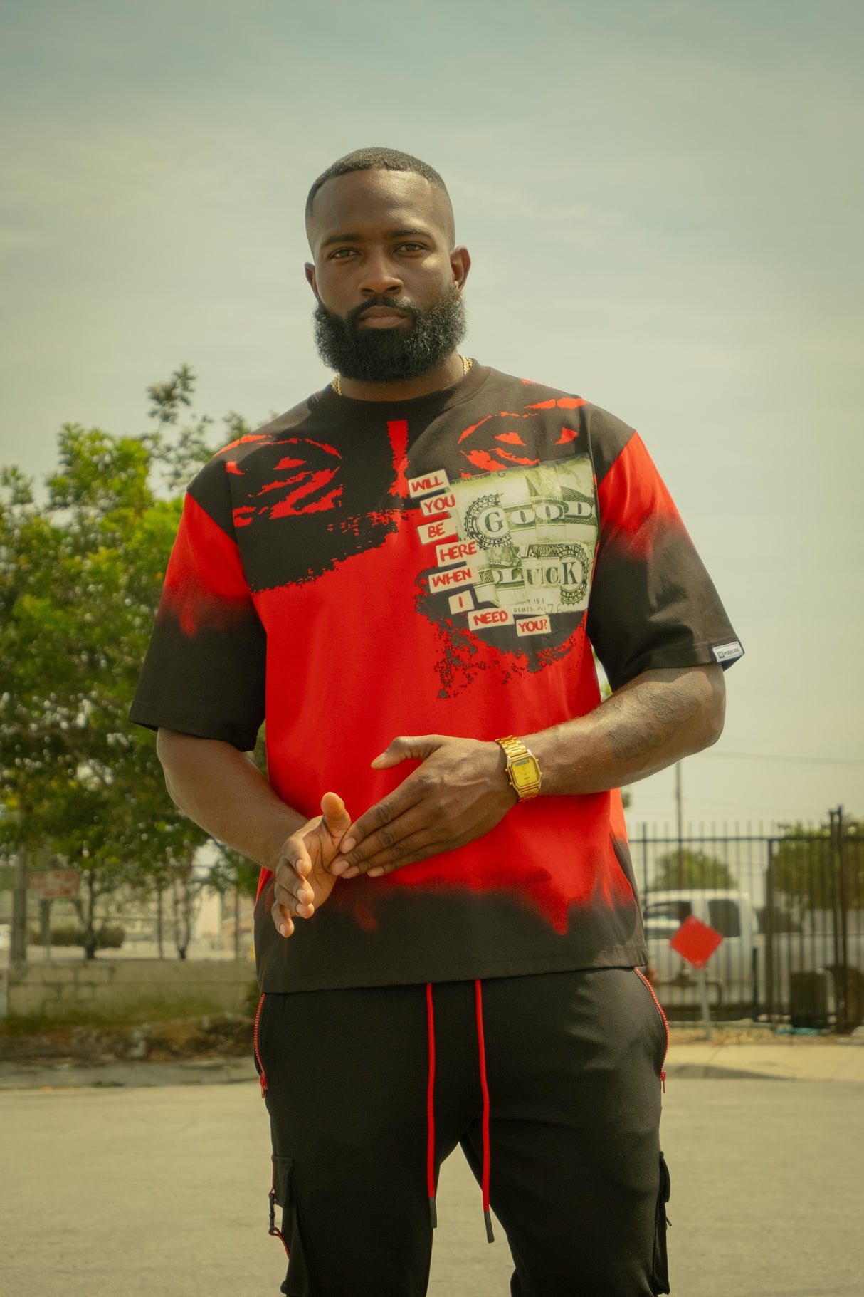 Makobi M369 Good Luck Money Tee - Red