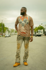 Makobi M1959 Tesoro Stacked Jeans - Dirt