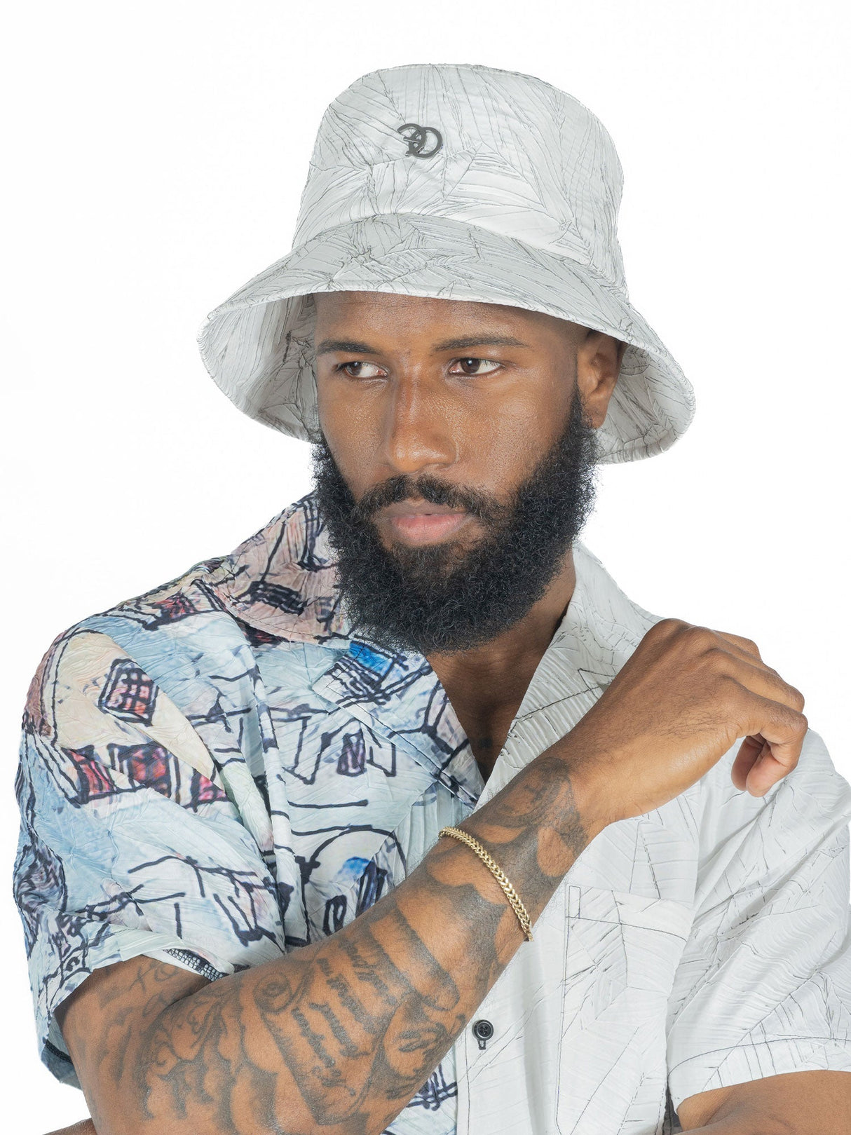 Frost Original F004 Monico Nylon Bucket Hat - White