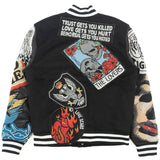 Frost Original F1005 Love Scars Varsity Jacket - Black