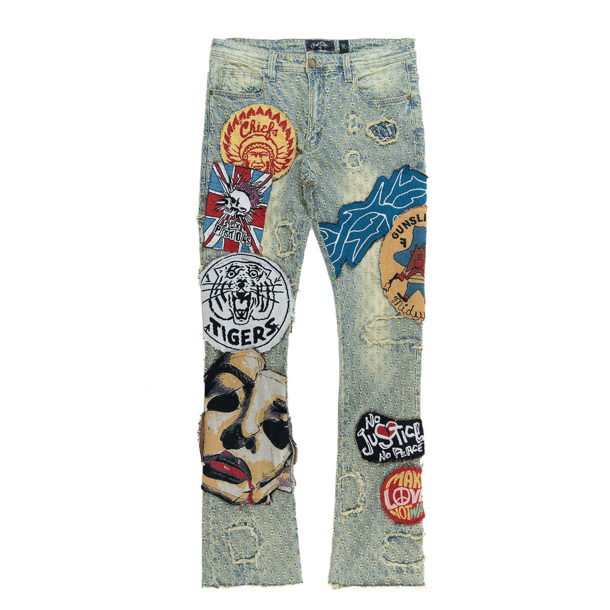 Frost Design F1945 Brave Heart Stacked Jeans- Dirt