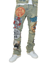 Frost Design F1945 Brave Heart Stacked Jeans- Dirt