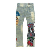 Frost Design F1945 Brave Heart Stacked Jeans- Dirt