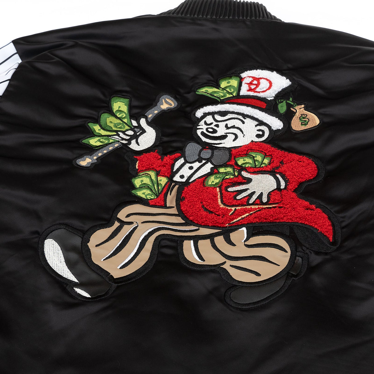 Frost Original F1047 Earners League Satin Varsity Jacket - Black