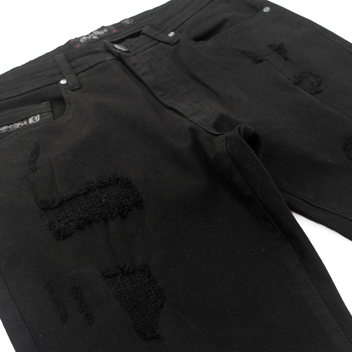 Frost Original Jeans | F1712 Alono Stacked Jeans - Black-Black