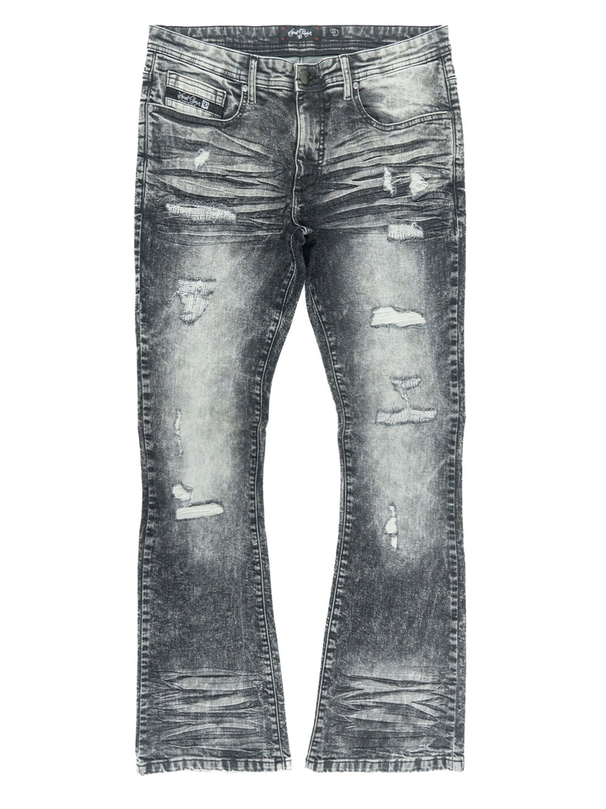 Frost Original Jeans | F1712 Alono Stacked Jeans - Black Wash