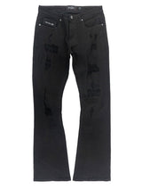 Frost Original Jeans | F1712 Alono Stacked Jeans - Black-Black