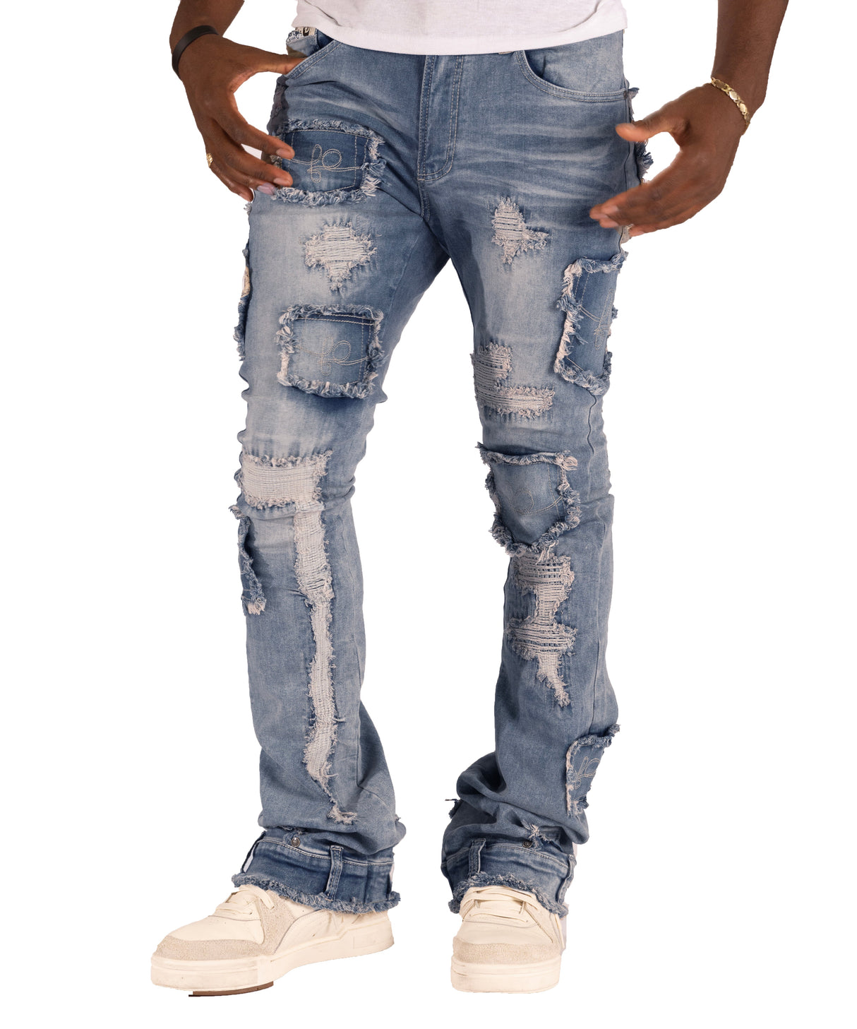 Frost Design F1721 Rackade Stacked Jeans - Dirt