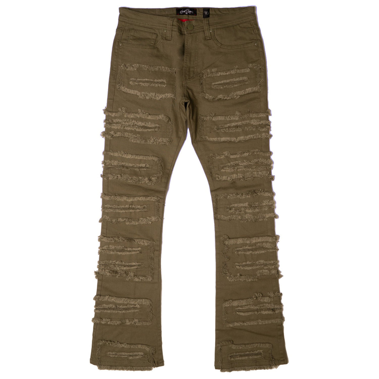 Frost Design F1732 Cashay Stacked Jeans - Olive