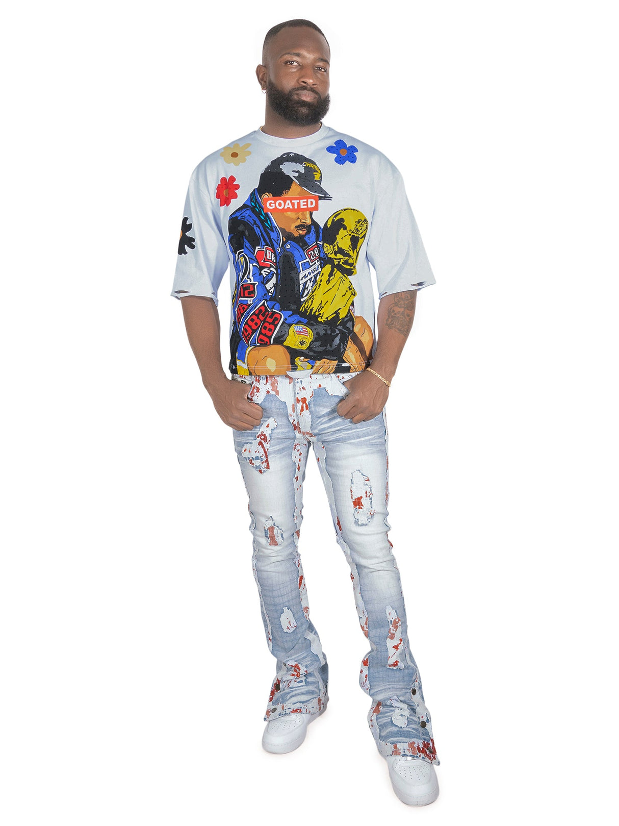 Frost Original Jeans | F1733 Amoto Stacked Pants - Light Wash