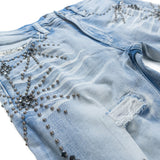 Frost Original F1735 Spider Stacked Jeans - Light Wash