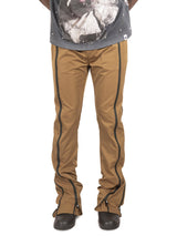 Frost Design Pants | F1736 Zerelly Nylon Stacked Pants - Mocha