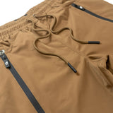 Frost Design Pants | F1736 Zerelly Nylon Stacked Pants - Mocha