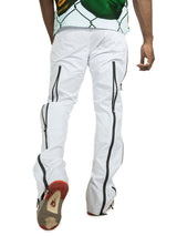 Frost Design Pants | F1736 Zerelly Nylon Stacked Pants - White
