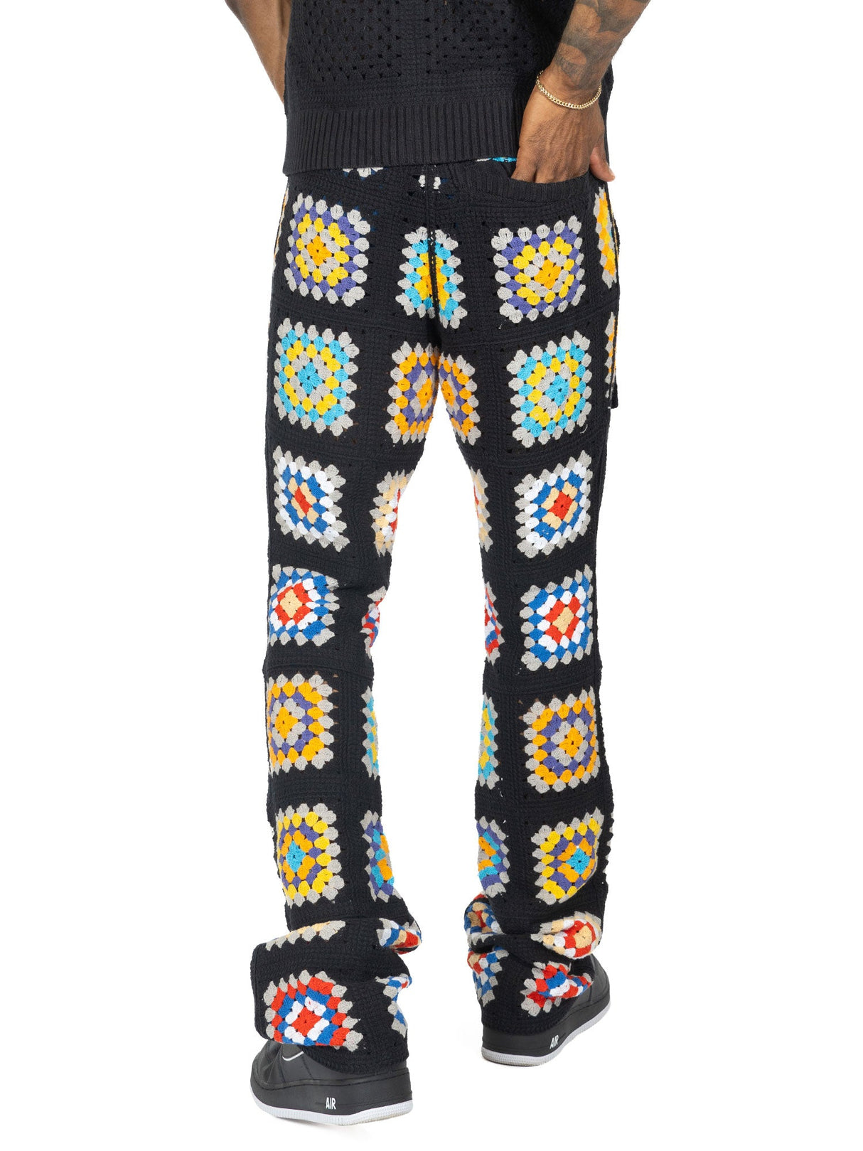 Makobi F1742 Nuevo Riche Pants - Black-Red