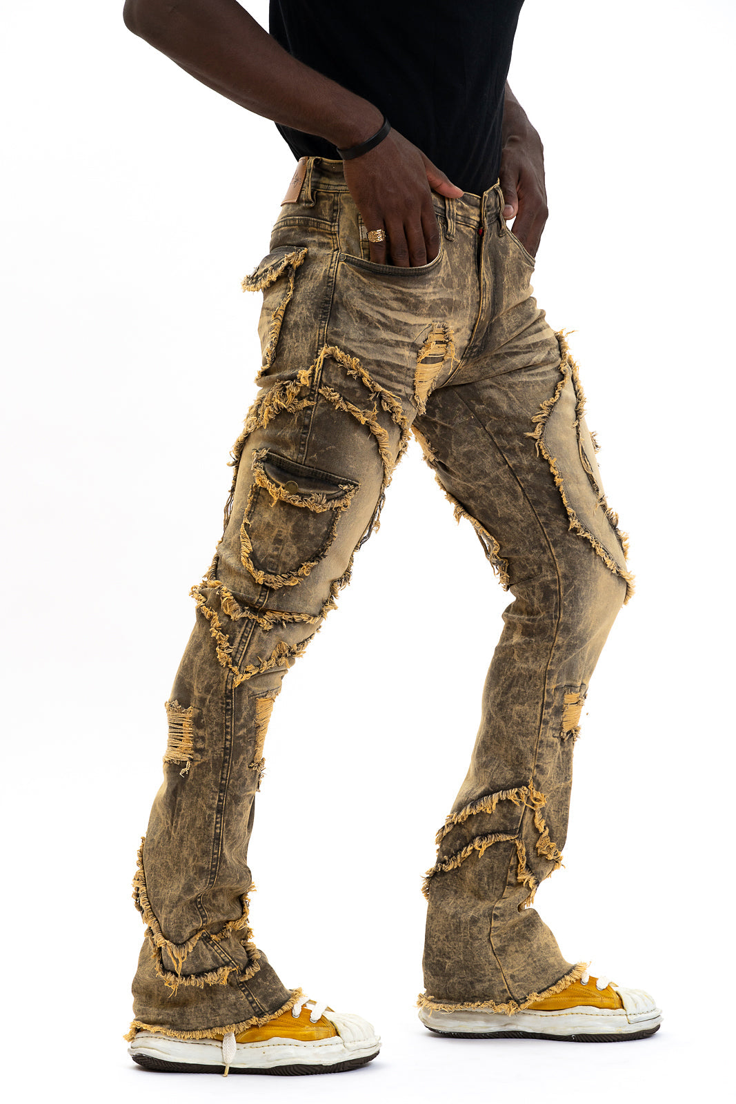 Frost Design F1767 Tascotto Stacked Jeans - Olive