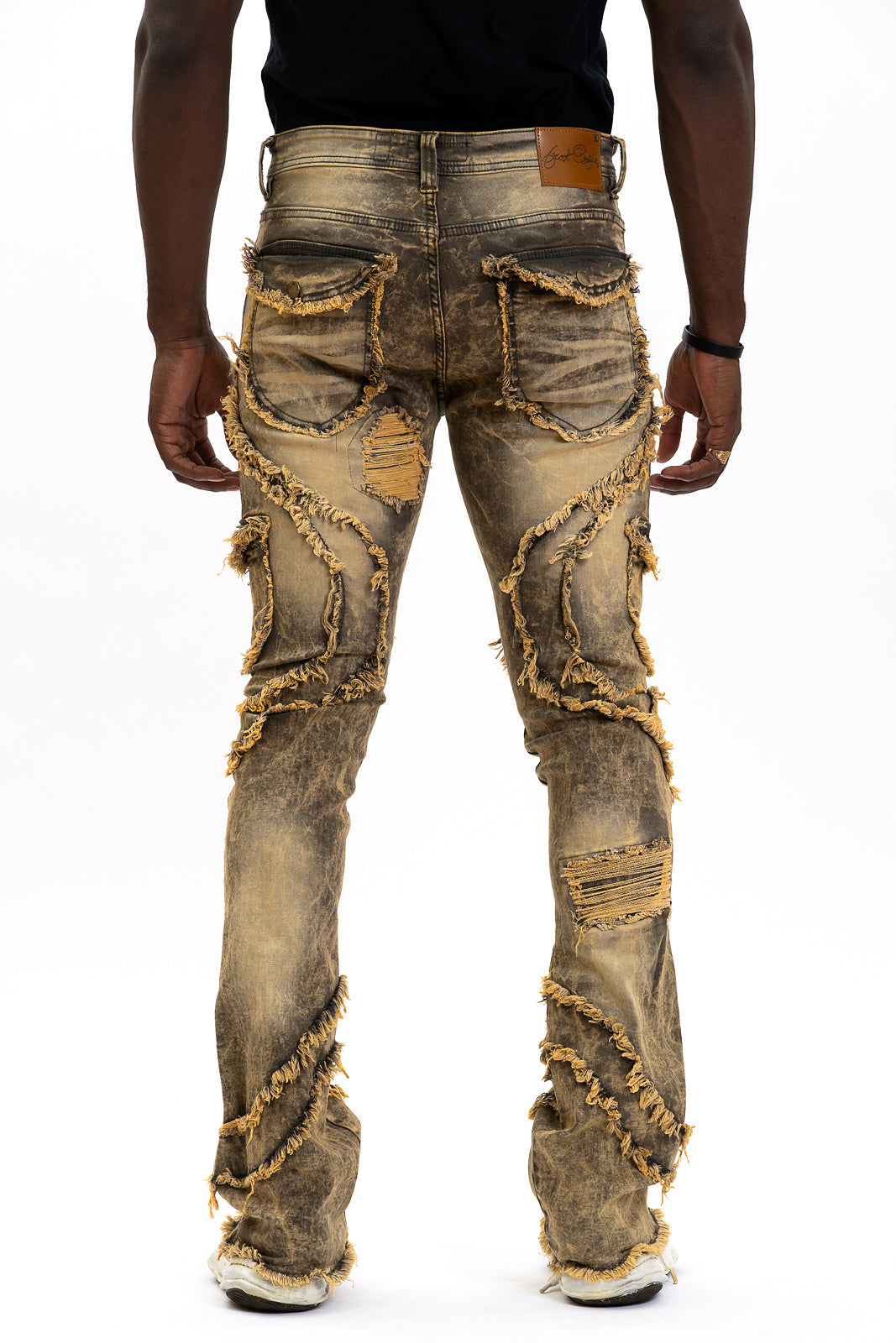 Frost Design F1767 Tascotto Stacked Jeans - Olive