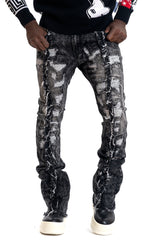 Frost Design F1774 Cashay Prime Stacked Jeans - Black