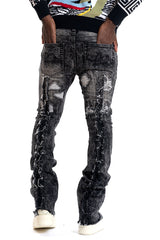 Frost Design F1774 Cashay Prime Stacked Jeans - Black