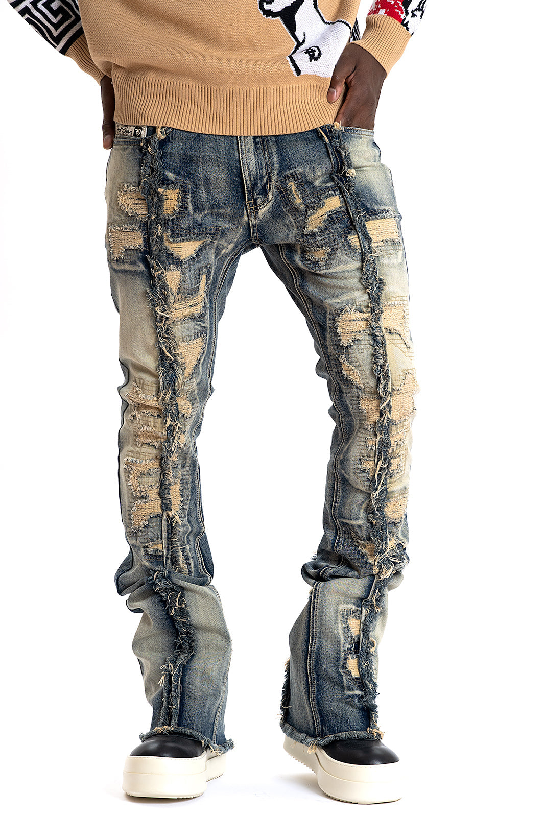 Frost Design F1774 Cashay Prime Stacked Jeans - Vintage