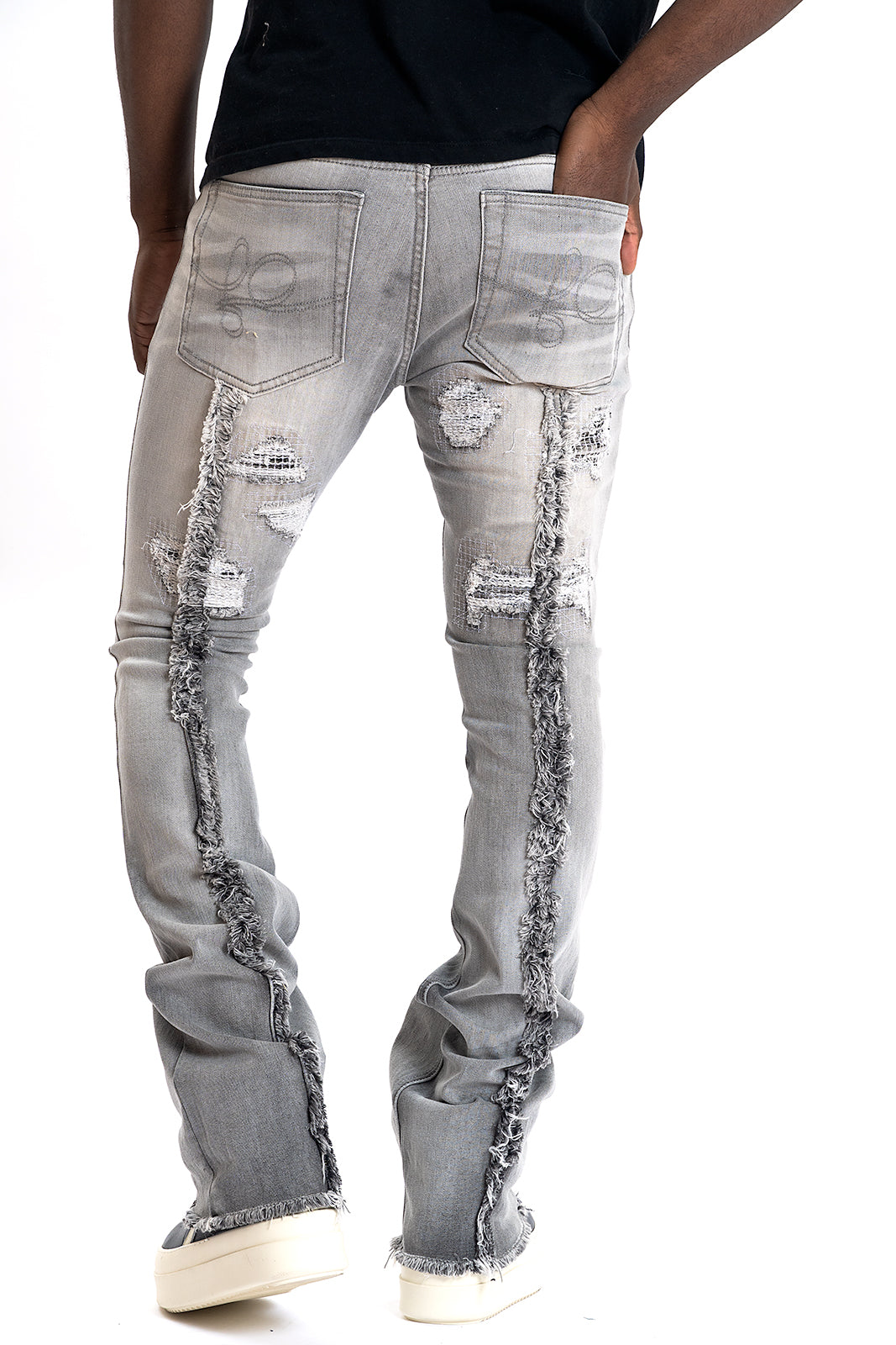 Frost Design F1774 Cashay Prime Stacked Jeans - Gray