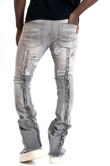 Frost Design F1774 Cashay Prime Stacked Jeans - Gray