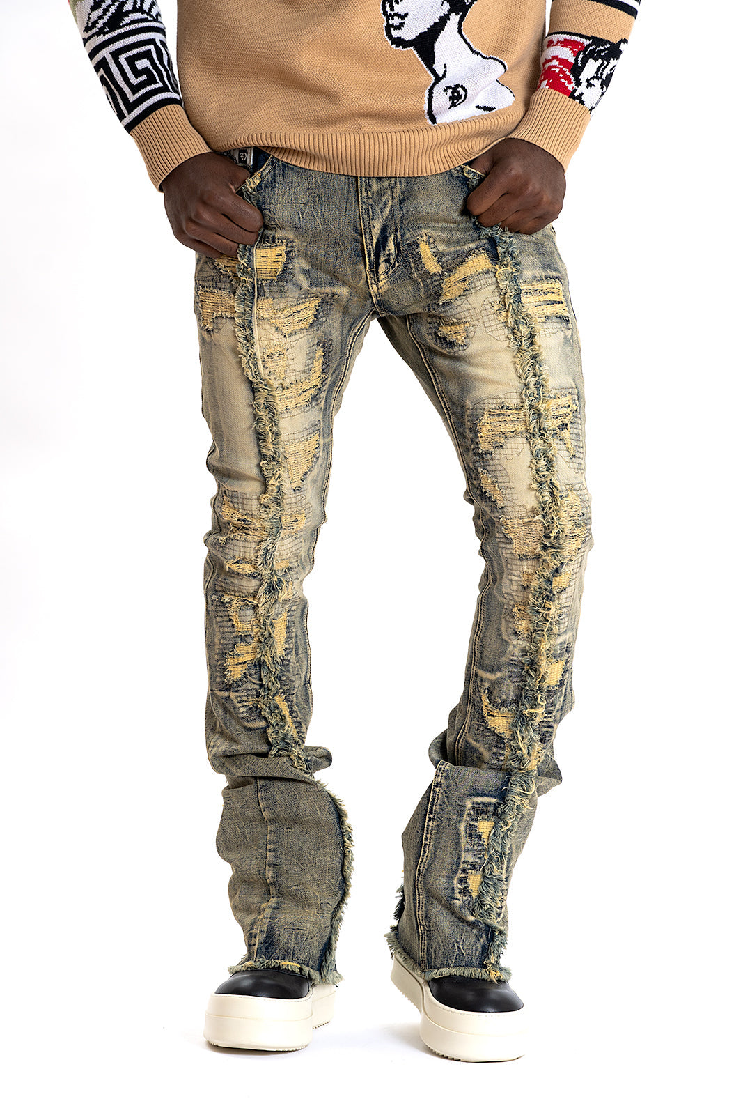 Frost Design F1774 Cashay Prime Stacked Jeans - Dirt