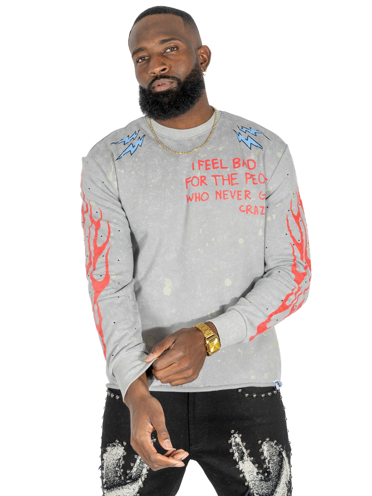 Frost Original F4120 Toxic World Crewneck Sweatshirt  - Gray