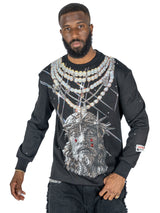 Frost Original F4121 Sinners Welcome Crewneck Sweatshirt - Black