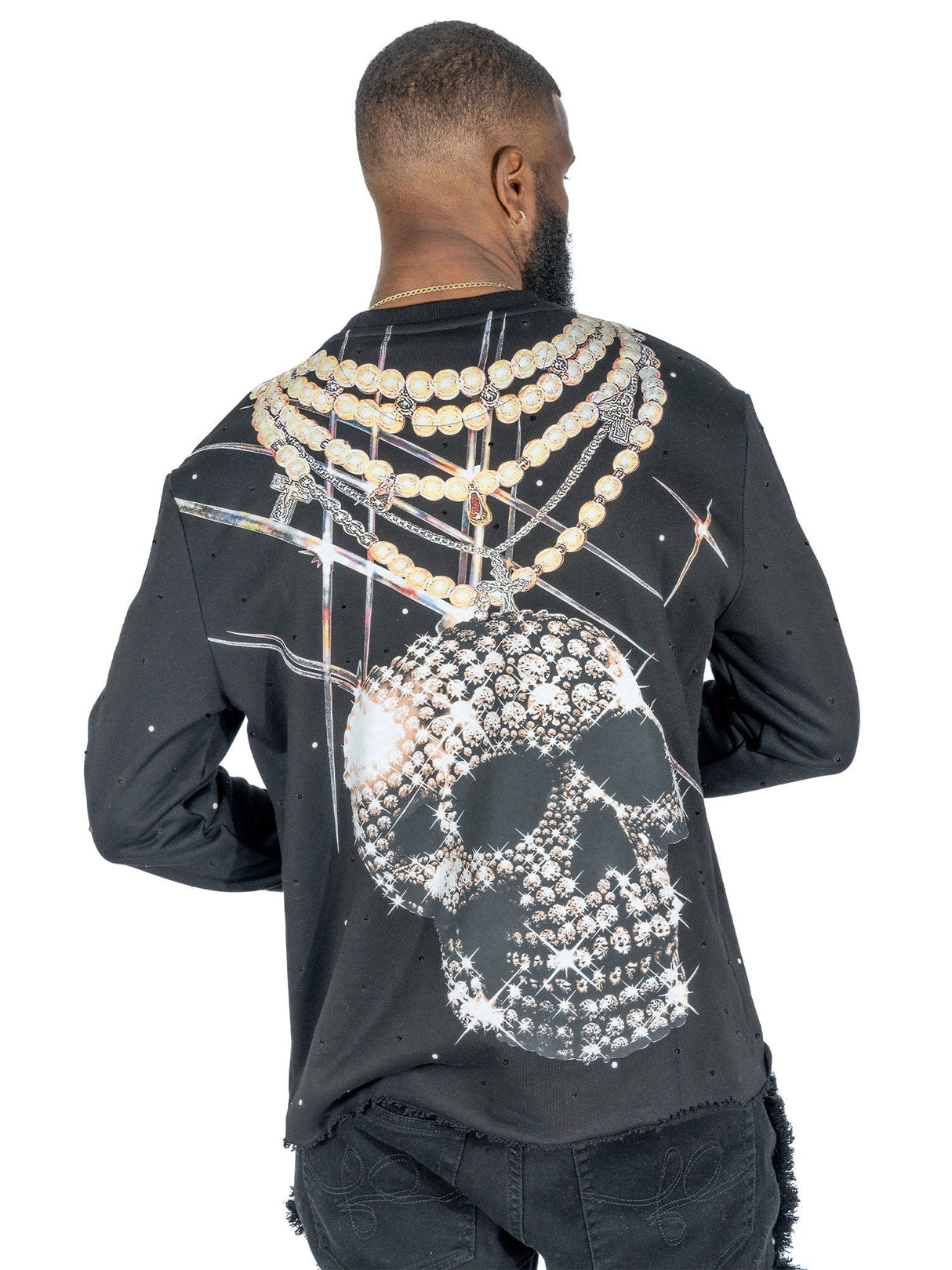 Frost Original F4121 Sinners Welcome Crewneck Sweatshirt - Black