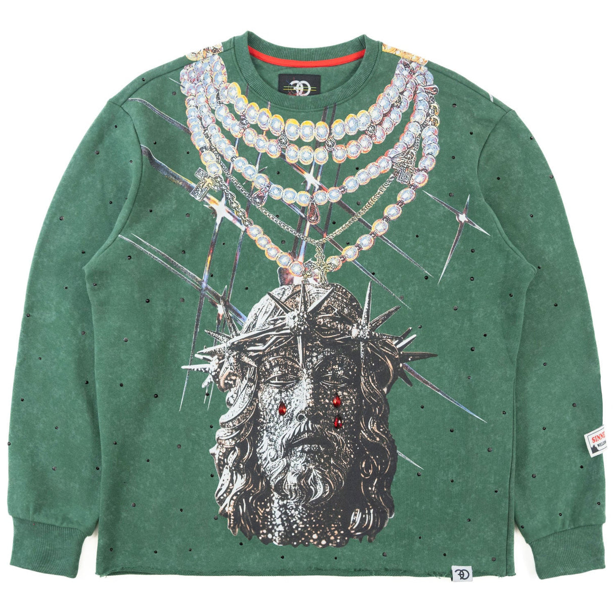 Frost Original F4121 Sinners Welcome Crewneck Sweatshirt - Green