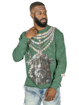 Frost Original F4121 Sinners Welcome Crewneck Sweatshirt - Green