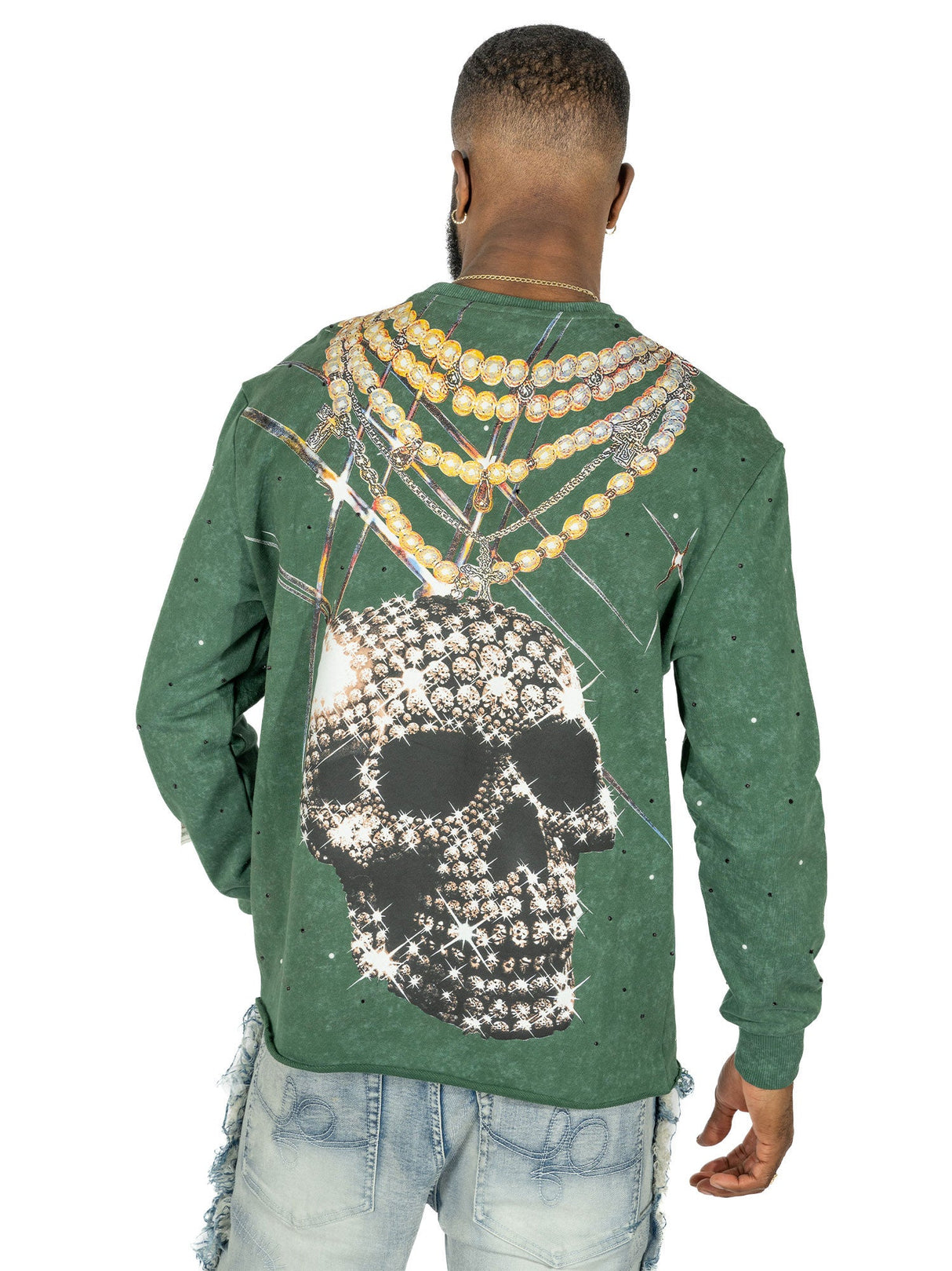Frost Original F4121 Sinners Welcome Crewneck Sweatshirt - Green