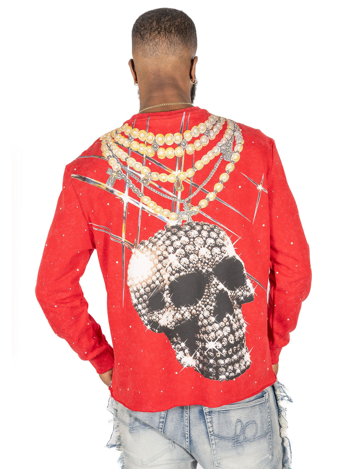 Frost Original F4121 Sinners Welcome Crewneck Sweatshirt - Red