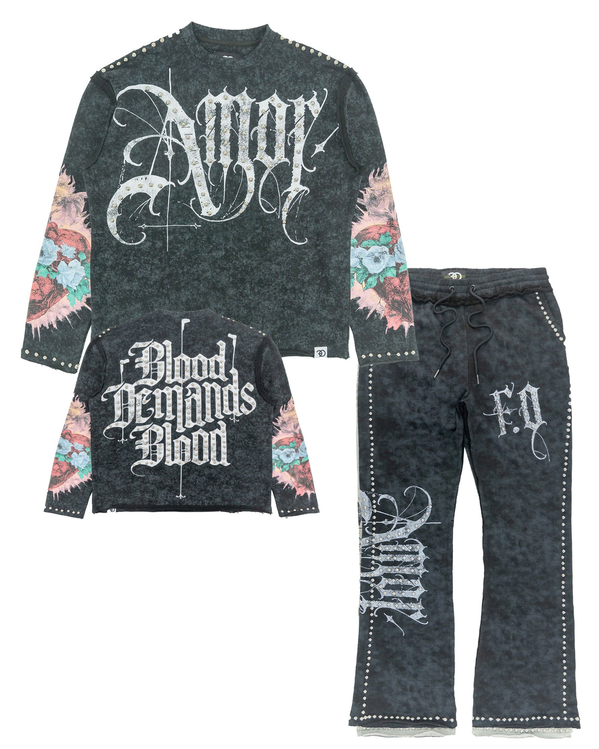 Frost Original Set | F4226 Amor Jogging Set - Black