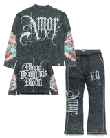 Frost Original Set | F4226 Amor Jogging Set - Black